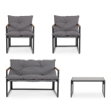 Tuinset Bizzotto Ilda met 2 fauteuils, bank en tafeltje Catalogus