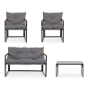 Tuinset Bizzotto Ilda met 2 fauteuils, bank en tafeltje Catalogus