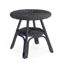 Ronde tuintafel 52cm van gevlochten rattan Bizzotto Alliss Aanbieding