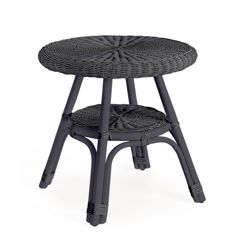 Ronde tuintafel 52cm van gevlochten rattan Bizzotto Alliss Aanbieding