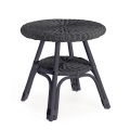 Ronde tuintafel 52cm van gevlochten rattan Bizzotto Alliss Aanbieding