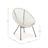 Bizzotto Parker - Outdoor Spaghettikoord Design Fauteuil 