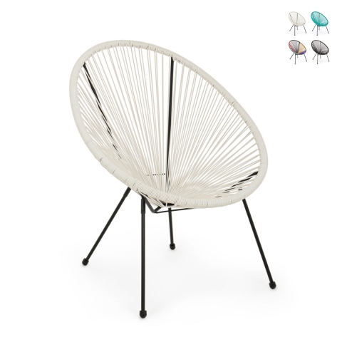 Bizzotto Parker - Outdoor Spaghettikoord Design Fauteuil Aanbieding