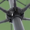 Ronde tuinparasol 3m met centrale paal en zwengelopening Cuba Korting