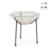 Ronde buitentafel Ø50cm met touwweving Bizzotto Parker Aanbieding