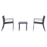Moderne tuinset 2 stoelen met tafeltje 45x45cm Bizzotto Auri Verkoop