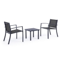 Moderne tuinset 2 stoelen met tafeltje 45x45cm Bizzotto Auri Kortingen