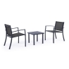 Moderne tuinset 2 stoelen met tafeltje 45x45cm Bizzotto Auri Kortingen