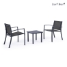 Moderne tuinset 2 stoelen met tafeltje 45x45cm Bizzotto Auri Aanbieding