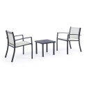 Moderne tuinset 2 stoelen met tafeltje 45x45cm Bizzotto Auri Afmetingen