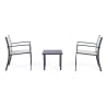 Moderne tuinset 2 stoelen met tafeltje 45x45cm Bizzotto Auri Karakteristieken