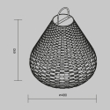 Zwarte rattan solar tuinlamp lantaarn 61x48cm Maytoni Plet Keuze
