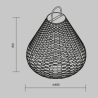 Zwarte rattan solar tuinlamp lantaarn 61x48cm Maytoni Plet Keuze
