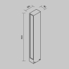 Myatoni Hof Design Buitenlamp voor Tuin 60x10cm Voorraad