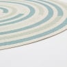 Ovale binnen-buiten tapijt groen blauw beige Bizzotto Nour Verkoop