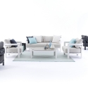 Blauw-wit binnen- en buitentapijt 160x230cm Bizzotto Thierry Korting