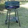 Houtskoolbarbecue met wielen en verstelbaar rond rooster Ø 48cm Kivra Keuze