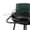 Houtskoolbarbecue met wielen en verstelbaar rond rooster Ø 48cm Kivra Kortingen