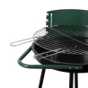 Houtskoolbarbecue met wielen en verstelbaar rond rooster Ø 48cm Kivra Kortingen
