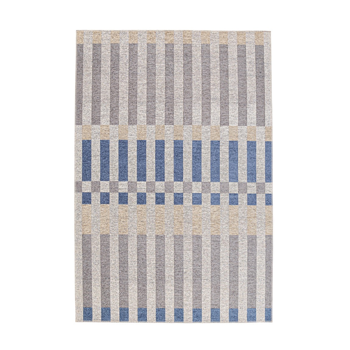 Bizzotto Hada vloerkleed voor binnen en buiten in blauw, beige en grijs van polyester Aanbieding