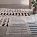 Bizzotto Hada vloerkleed voor binnen en buiten in blauw, beige en grijs van polyester Aanbod