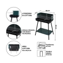 Houtskoolbarbecue met verstelbaar rooster 58x38xh82cm Grilza Keuze