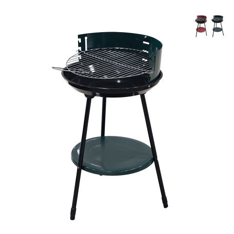 Ronde houtskoolbarbecue met verstelbaar grillrooster Ø 42cm Zafro Aanbieding