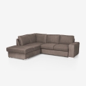 Moderne 3-zitsbank met linker chaise longue in chenille stof Kuvia Verkoop