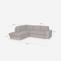 3-zits slaapbank met opbergruimte linkse chaise longue Veyro 