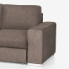 Moderne 3-zitsbank met linker chaise longue in chenille stof Kuvia Kortingen
