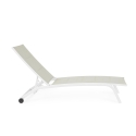Recliner tuin ligstoel met wielen Cleopas Korting