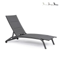 Recliner tuin ligstoel met wielen Cleopas Aanbieding