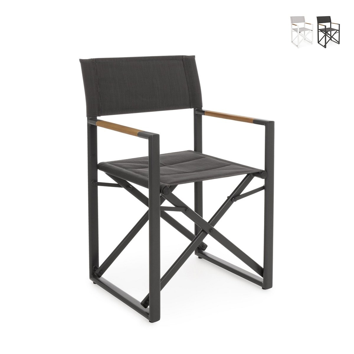 Opvouwbare aluminium regisseursstoel voor de tuin Bizzotto Lagun Aanbieding Opvouwbare aluminium regisseursstoel voor de tuin Bizzotto Lagun Aanbieding
