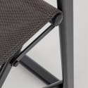 Opvouwbare aluminium regisseursstoel voor de tuin Bizzotto Lagun Voorraad