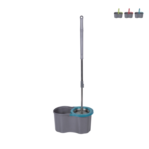 Draaibare mop met ronde dweil en 16L emmer Super Mop Aanbieding