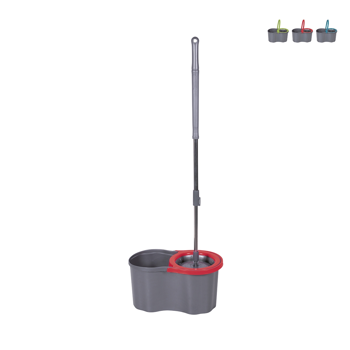 Draaibare mop met ronde dweil en 16L emmer Super Mop Voorraad