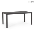 Bizzotto Hilde rechthoekige tuintafel 150x80 in aluminium Aanbieding