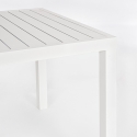Bizzotto Hilde rechthoekige tuintafel 150x80 in aluminium Afmetingen