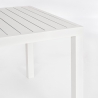 Bizzotto Hilde rechthoekige tuintafel 150x80 in aluminium Afmetingen