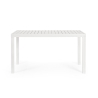 Moderne rechthoekige buitentafel 130x68cm in aluminium Bizzotto Hilde Catalogus