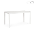 Moderne rechthoekige buitentafel 130x68cm in aluminium Bizzotto Hilde Aanbieding