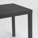 Moderne rechthoekige buitentafel 130x68cm in aluminium Bizzotto Hilde Prijs