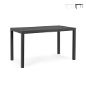 Moderne rechthoekige buitentafel 130x68cm in aluminium Bizzotto Hilde Aanbod