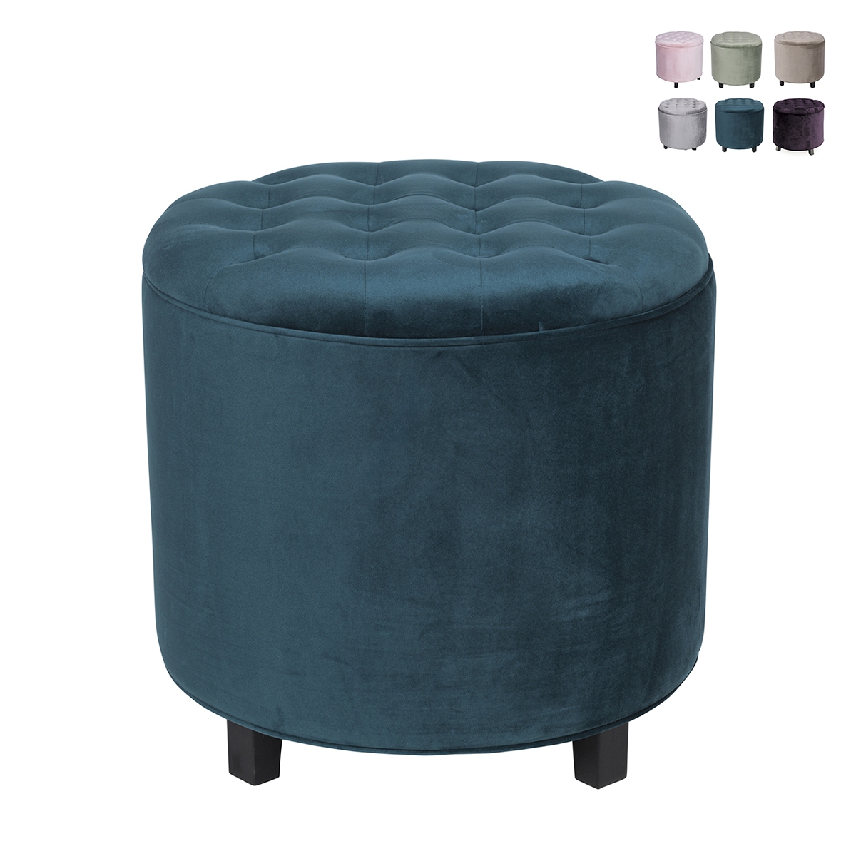 Vintage ronde opbergpoef multi-use Kursa Aanbieding Vintage ronde opbergpoef multi-use Kursa Aanbieding