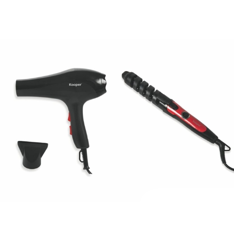 Set haardroger en krultang 1800W Vira Aanbieding