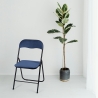 Set van 6 opvouwbare stoelen met fluwelen beklede zitting Pexis Verkoop