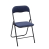 Set van 6 opvouwbare stoelen met fluwelen beklede zitting Pexis Aankoop