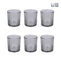 Set van 6 glazen 340 ml met gedecoreerd oppervlak Edinburgh Aanbieding