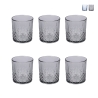 Set van 6 glazen 340 ml met gedecoreerd oppervlak Edinburgh Aanbieding