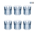 Set van 6 glazen voor water 340 ml in decoratief glaswerk Dublin Aanbieding